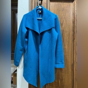 W by Worth Wool Jacket Size Small Dark Turquoise Blue
